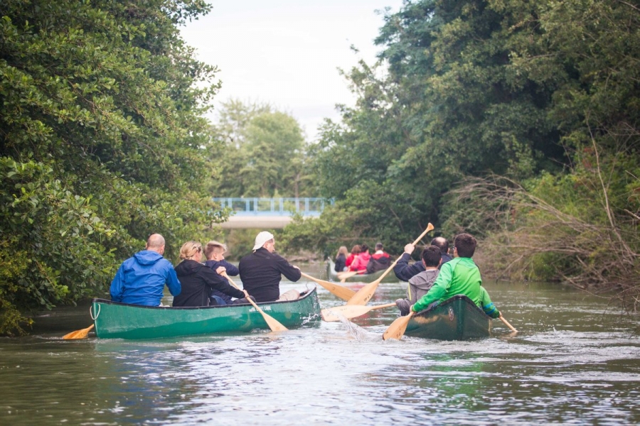 Kanufahrt am Marchfeldkanal